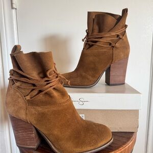 Jessica Simpson Women's Brown Suede Ankle Boots